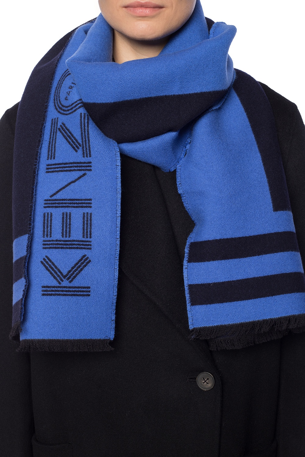 Blue Scarf with logo Kenzo - Vitkac Canada